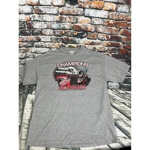 Detroit Red Wings 2008 Stanley Cup Champions Majestic‎ Gray T-Shirt XL Hockey